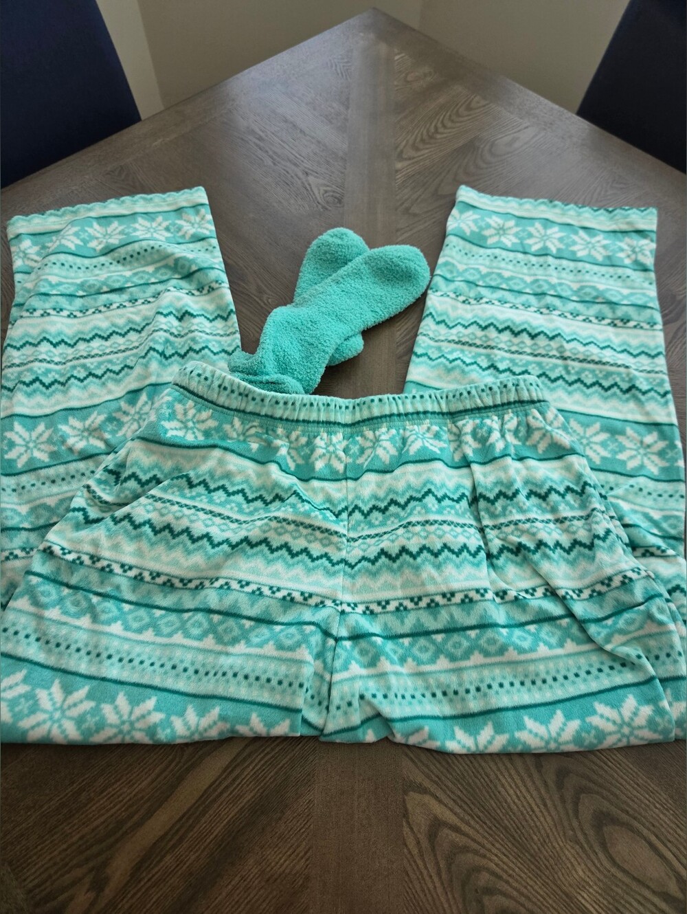 Sleep Chic NEW Fuzzy Pajama Pants And Matching Socks Set sz XXL